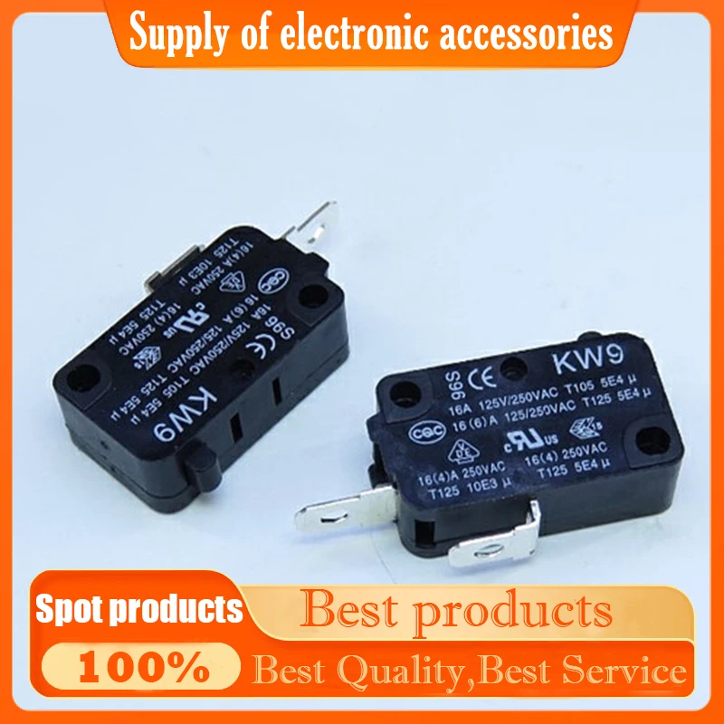 Silver contact KW9-0C travel limit microswitch 2-pin normally open UL certified 16A250VAC
