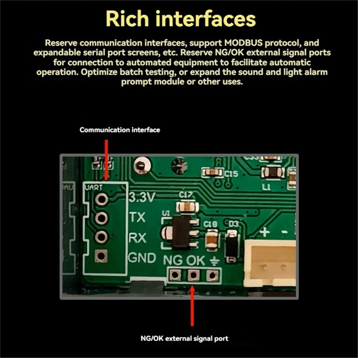 fine T459 DC 5V Four-Wire Battery Internal Resistance Tester 18650 Battery Internal Resistance Tester Remote APP Display
