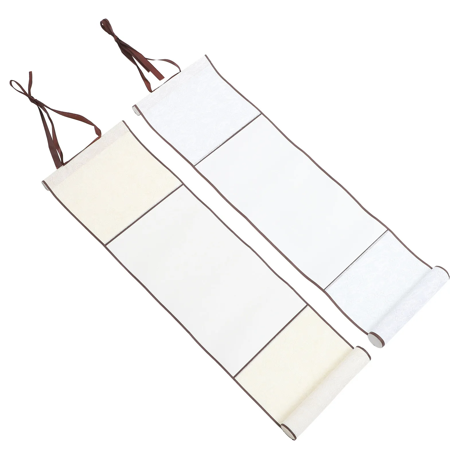 2Pcs Blank Hanging Scroll Paper Chinese Calligraphy Rice Paper Painting Supply for Beginners Professionals Lightweight Easy to