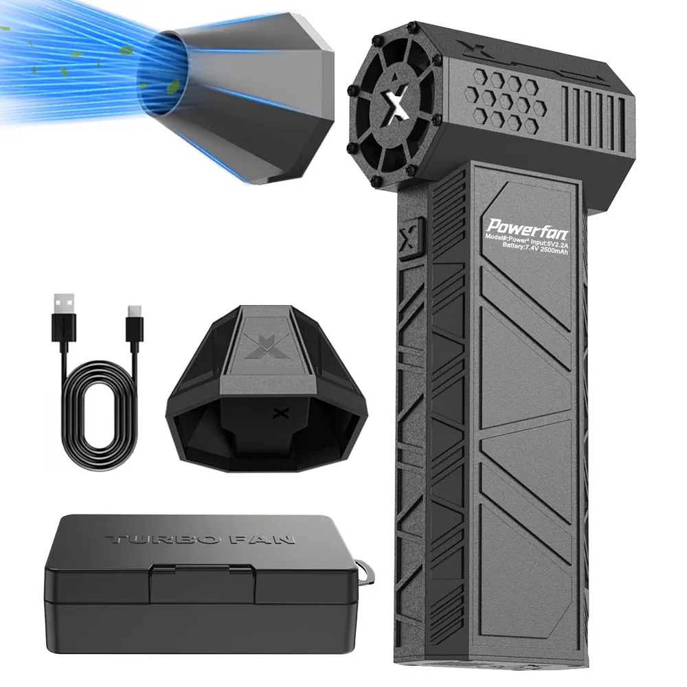 

Mini Powerful Air Blower 130000RPM 52m/s Brushless Motor Portable Turbo Jet Fan Blower Battery Air Duster Blower For Car Leaves