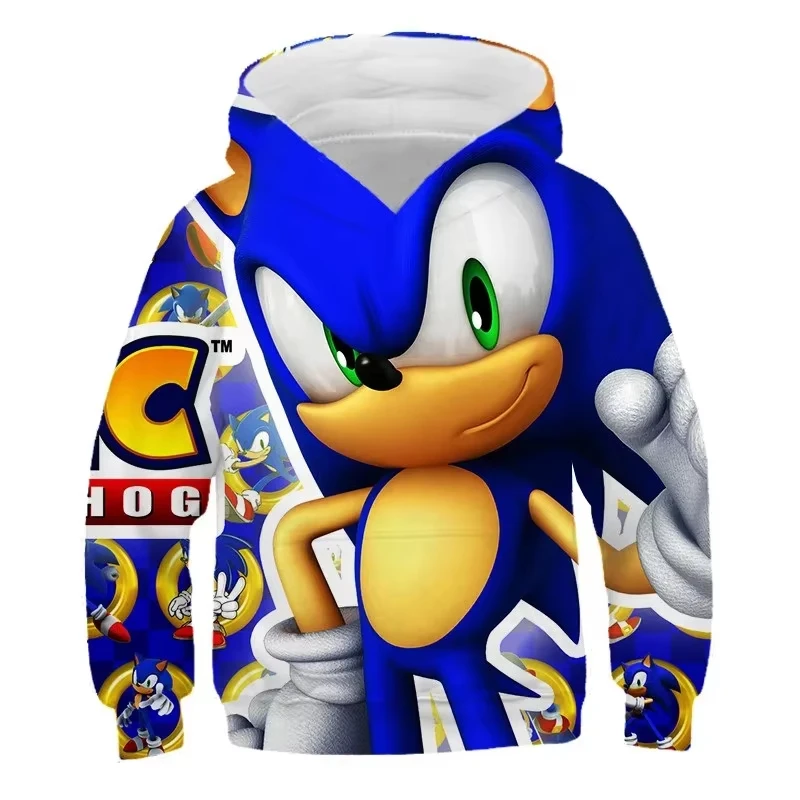 Sonic Hoodie New Arrival Baby Girls Sweatshirts Spring Autumn Children Hoodies Long Sleeves Sweater Kids Clothes