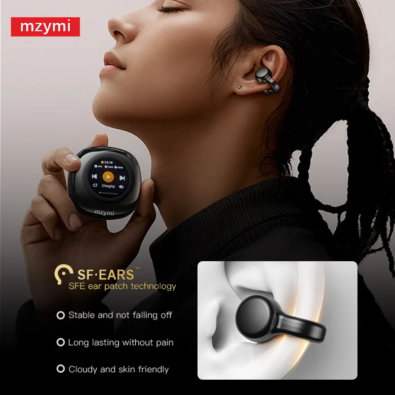 mzymi CT11 ANC Open Ear Wireless Headphone Bone Conduction Bluetooth5.3 Earphone Sport Noise Cancelling Headset For XIAOMI