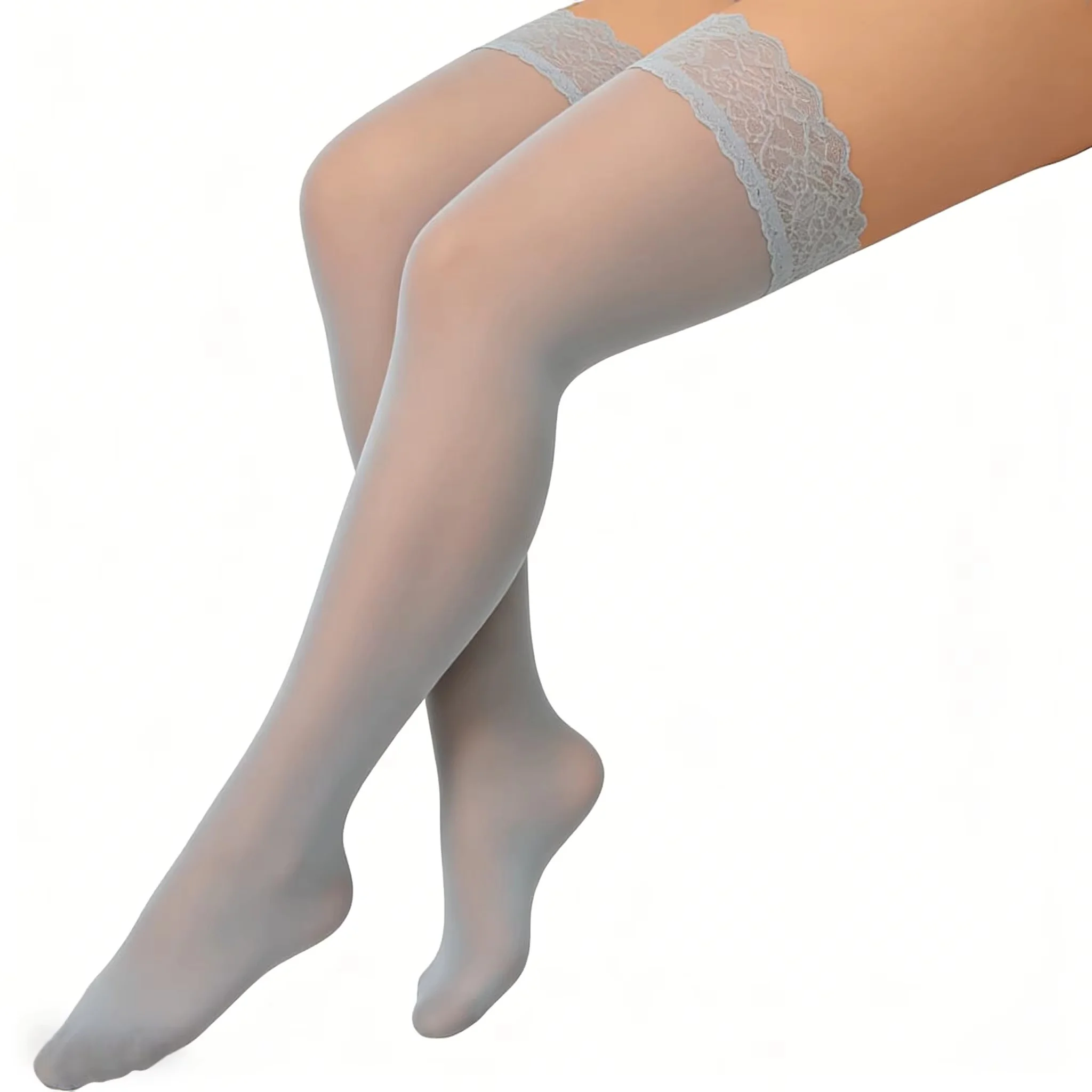 

3XXXXXL Elastic Slimming Thigh High Stockings for Women's Plus Size black Lace Fashion Legs Big Size Stocking Comfort Long Socks