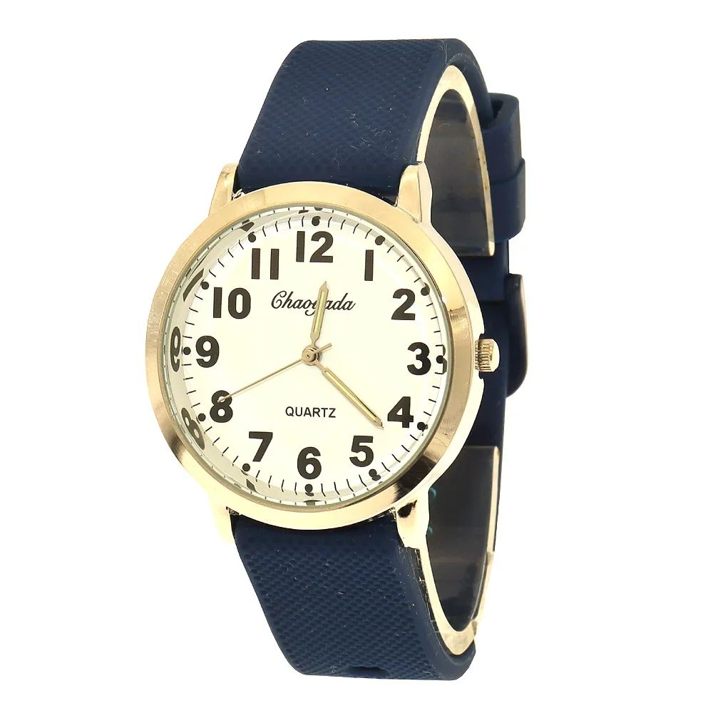 

School Students Exam Watches Silicone Strap Boys Watch Girls Quartz Wristwatches Simple Watch