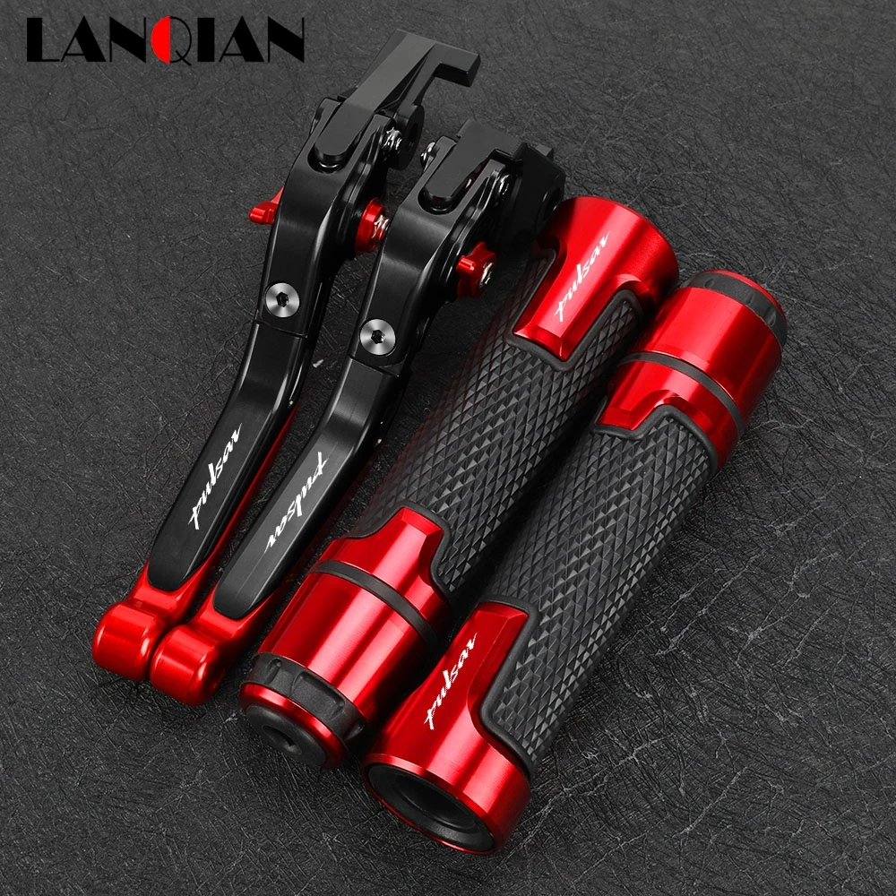 For Bajaj Pulsar 200 NS/AS/RS/Dominar 400 Motorcycle Accessories CNC Brake Clutch Levers Handlebar Hand Grips Ends