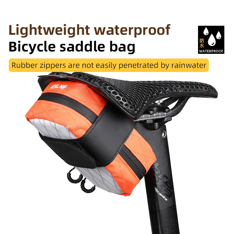 New Waterproof Bicycle Saddle Bag Nylon Bike Tail Bags Cycling Rear Seat Mini Tool Bag MTB Road Riding Bicycles Accessories