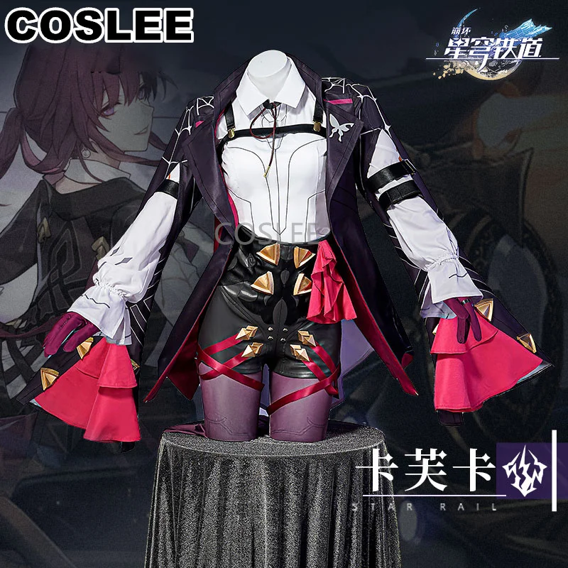 

COSLEE Honkai: Star Rail Kafka Cosplay Costume Game Suit Jacket Shirt Shorts Uniform Halloween Party Outfit For Women XS-3XL New