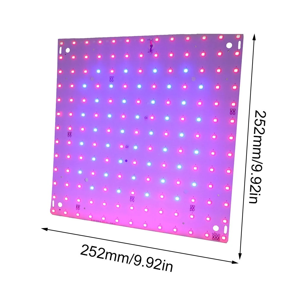 12W volledig spectrum kweeklicht Vierkant volledig spectrum plantenlicht Volledig spectrum plantenlamp voor binnentuinieren Groenten kweektent