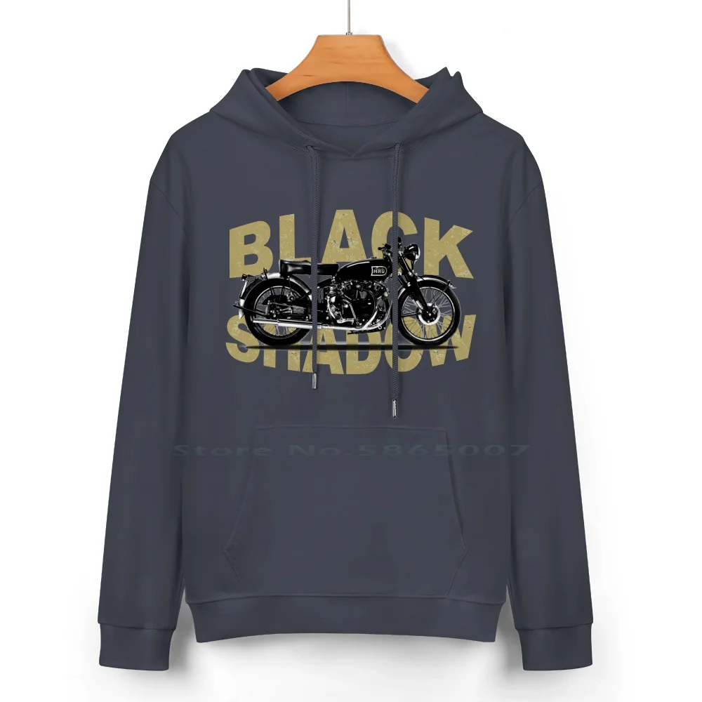 The Black Shadow Motorcycle Pure Cotton Hoodie Sweater 24 Colors Vincent Black Shadow Vintage Motorcycle Classic Motorcycle