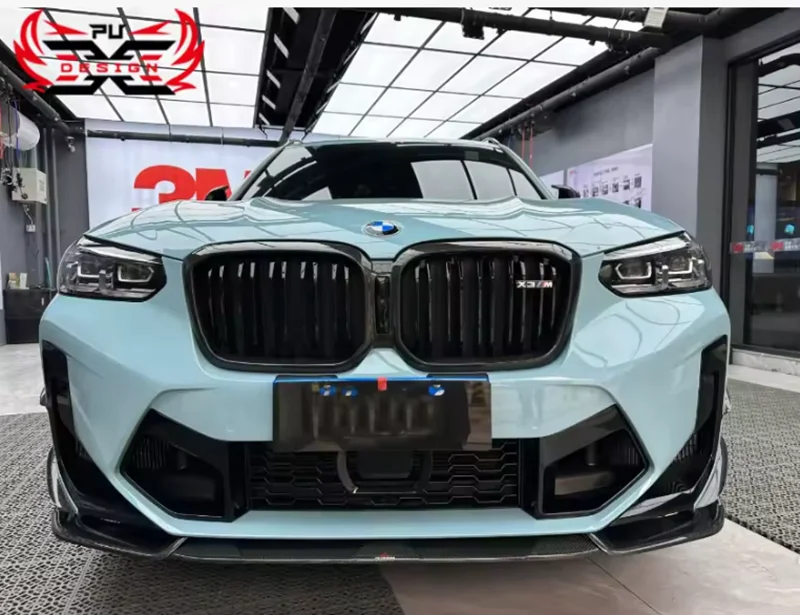 Carbon Fiber Front Lip For BMW X4M F98 X3M F97 LCi 2022 Front bumper Body Kit Retrofit accessories