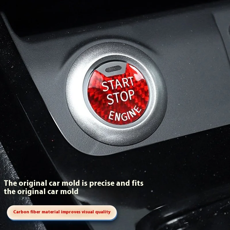 

for InfinitiQ60 QX60 Q20One-Key Start Button Decorative Sticker Carbon Fiber Ignition Switch Cover Plate Modification