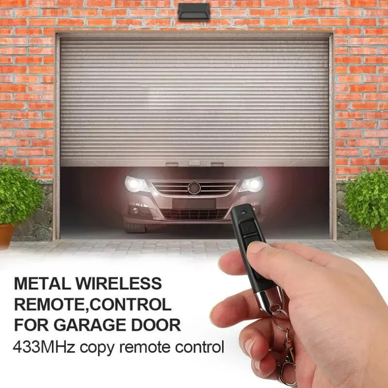 2PCS 433MHz Cloning Remote Control RF Clone Copy Remote Control Garage Gate Door Opener Remote Key Duplicator for Home Safety