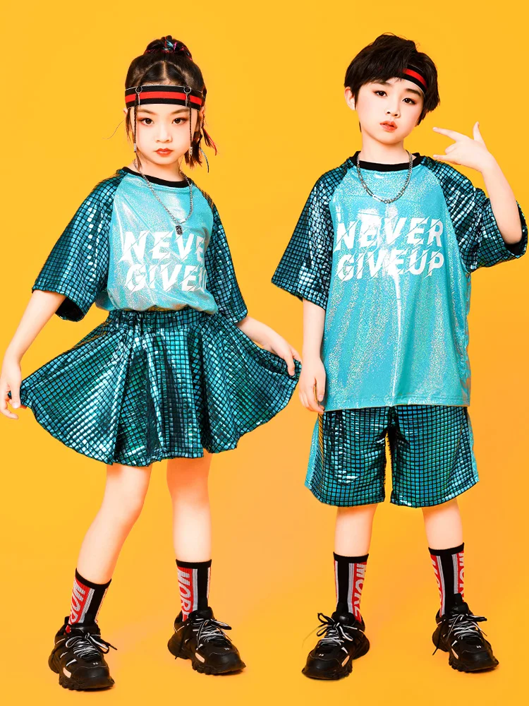 

Children's and boys' cheerleading performance suit, elementary school jazz street dance sports meet cheerleading competition per