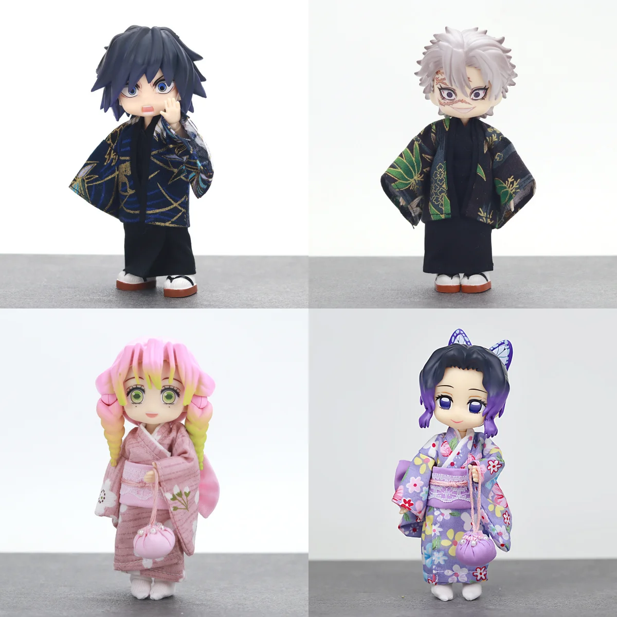 

Demon Slayer Nendoroid Ob11 1/12 Articulated Doll Full Set Shinobu Kocho Giyu Tomioka Mitsuri Kanroji Collectible Anime Figurine
