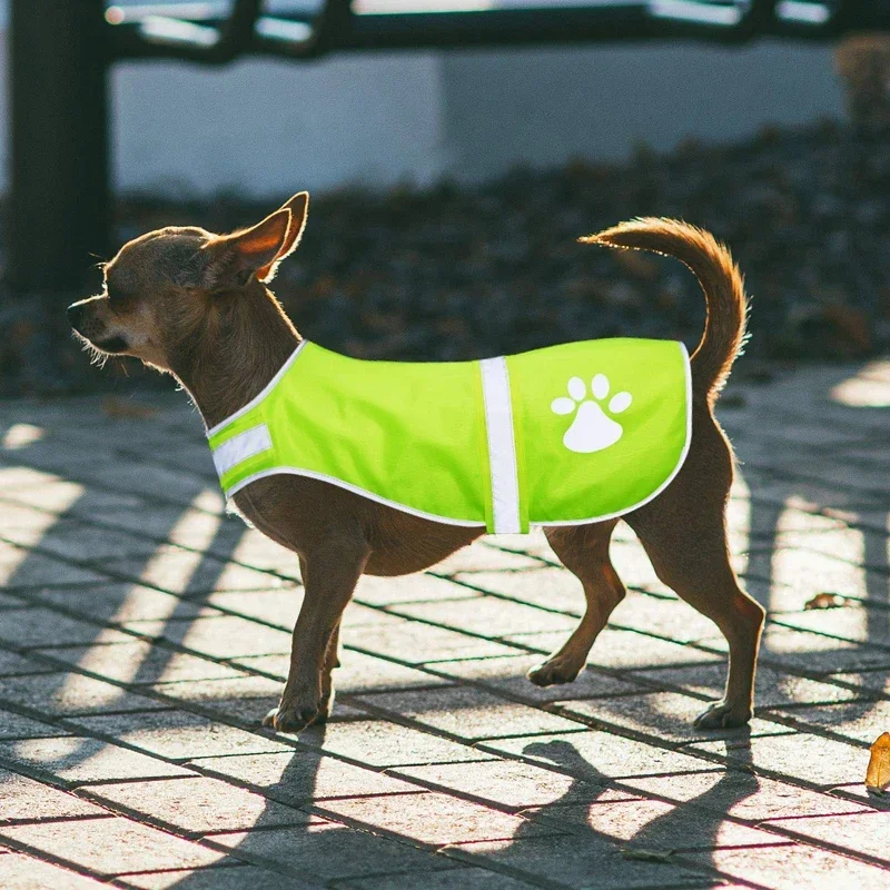Adjustable Dog Reflective Vest Waterproof Fluorescent High Visibility Dog Jacket Help Protect Your Puppy Outdoor