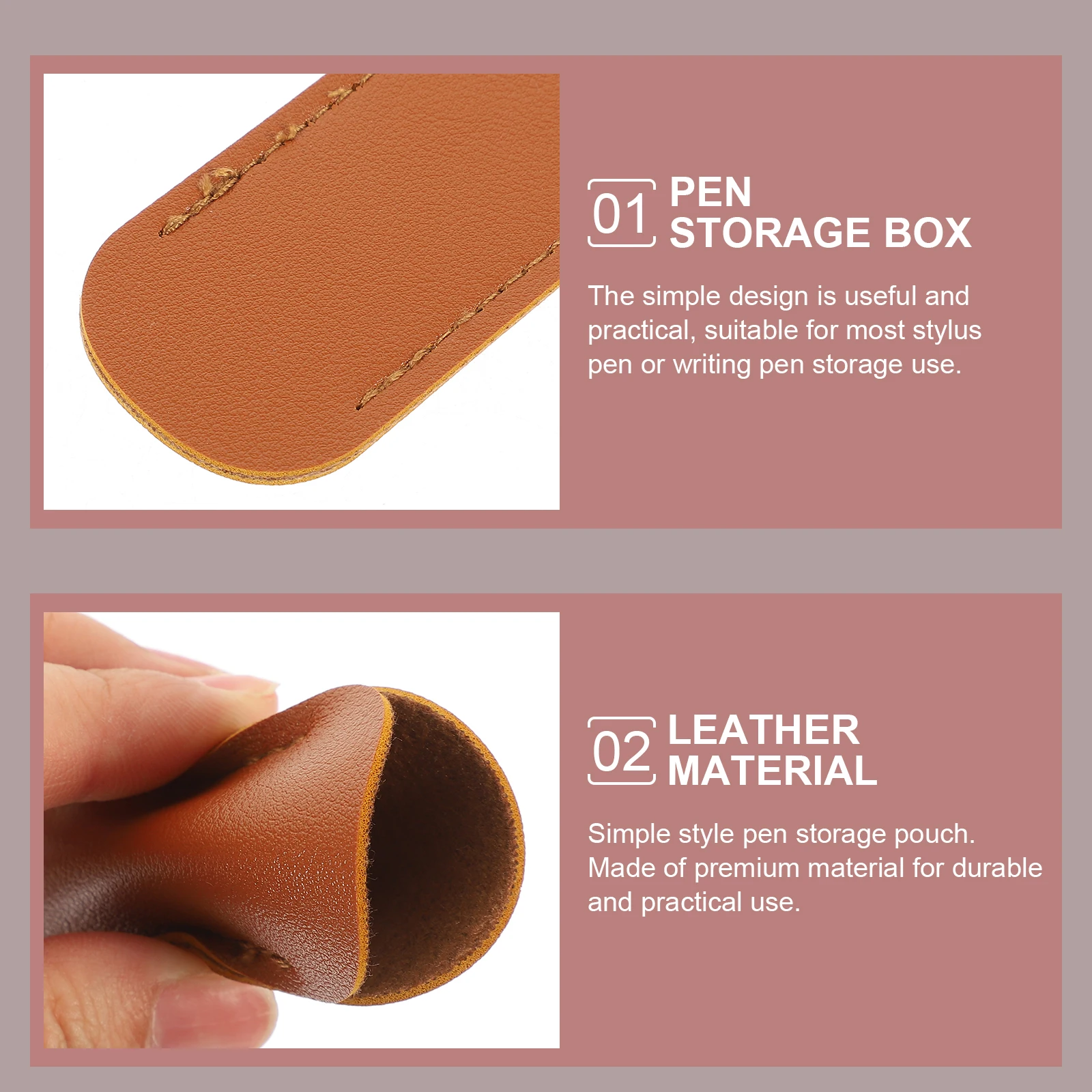 

6Pcs Pen Sleeve Case Pencil Holder Single Fountain Pen Pouch Portable Lightweight Organizer Holder Pouch