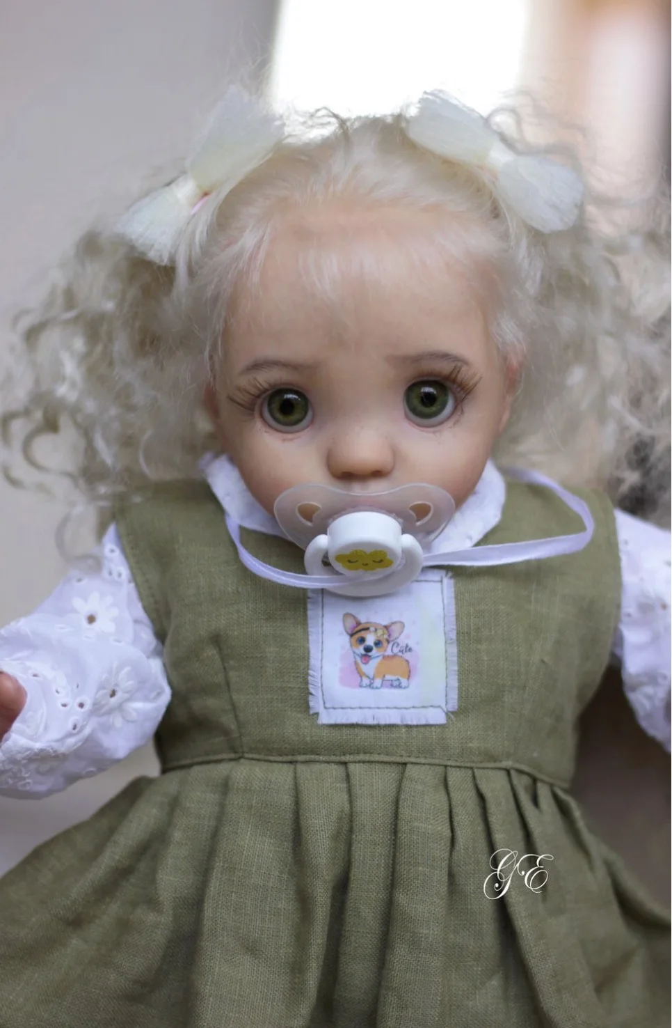 

Кукла-реборн St.Store Toddle Baby 16 дюймов, уже окрашенная, с пророщенными белыми волосами, в подарок