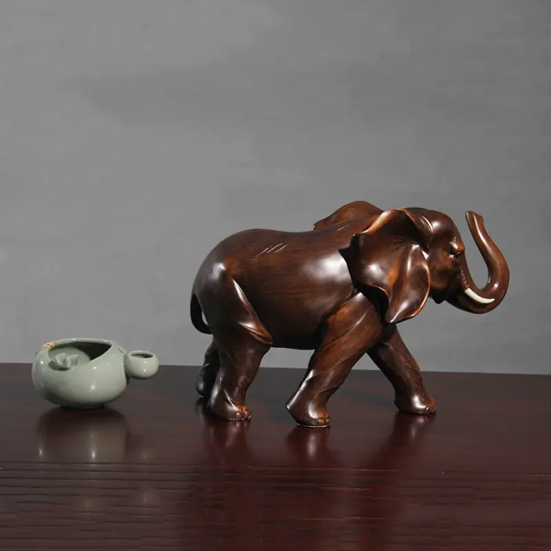 Resin Elephant Ornaments, Handmade Crafts, Home Decoration, Living Room and Office, Animal Statue, High Quality Gift, New