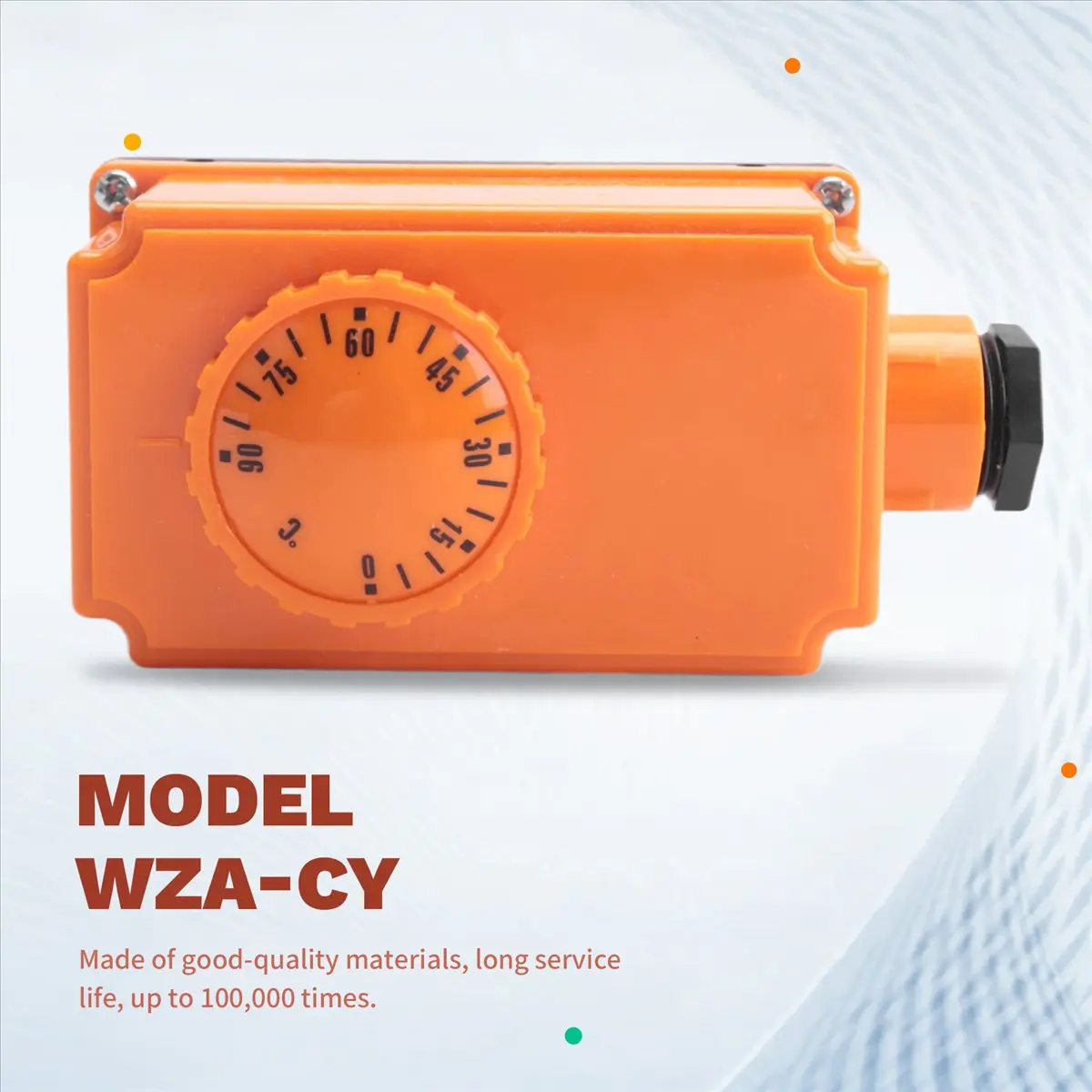 A73P G1/2 Male Thread Hot Water Pipe Thermostat Temperature Controller 90 Celsius High Temperature Heating System Parts