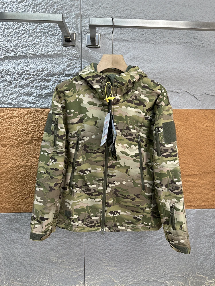 

Мужская демисезонная куртка-парка Outdoor Series с камуфляжным принтом, дышащая, ветрозащитная, мягкая, приятная к коже