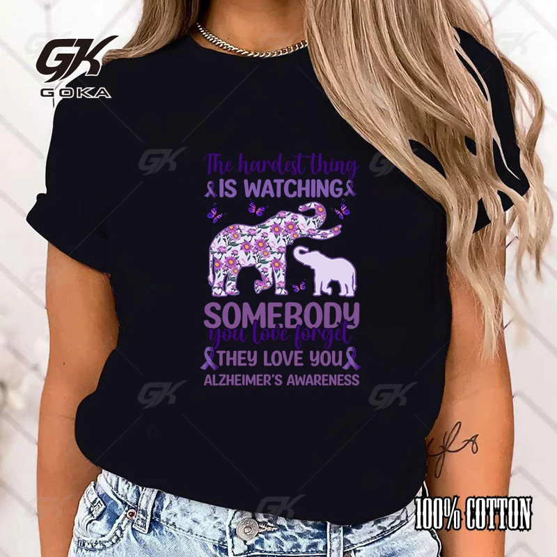 Fashion The Hardest Thing Is Watching Somebody You Love Forget They Love You Alzheimer'S Awareness Tops