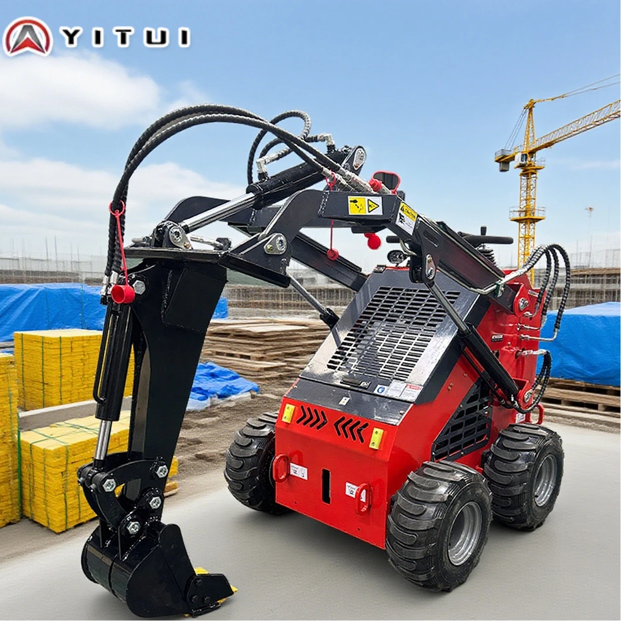 

Customized Hot-Selling New Skid Steer Loader Ce Epa Euro 5 Kubota Engine High Quality Mini Skid Steer Loader
