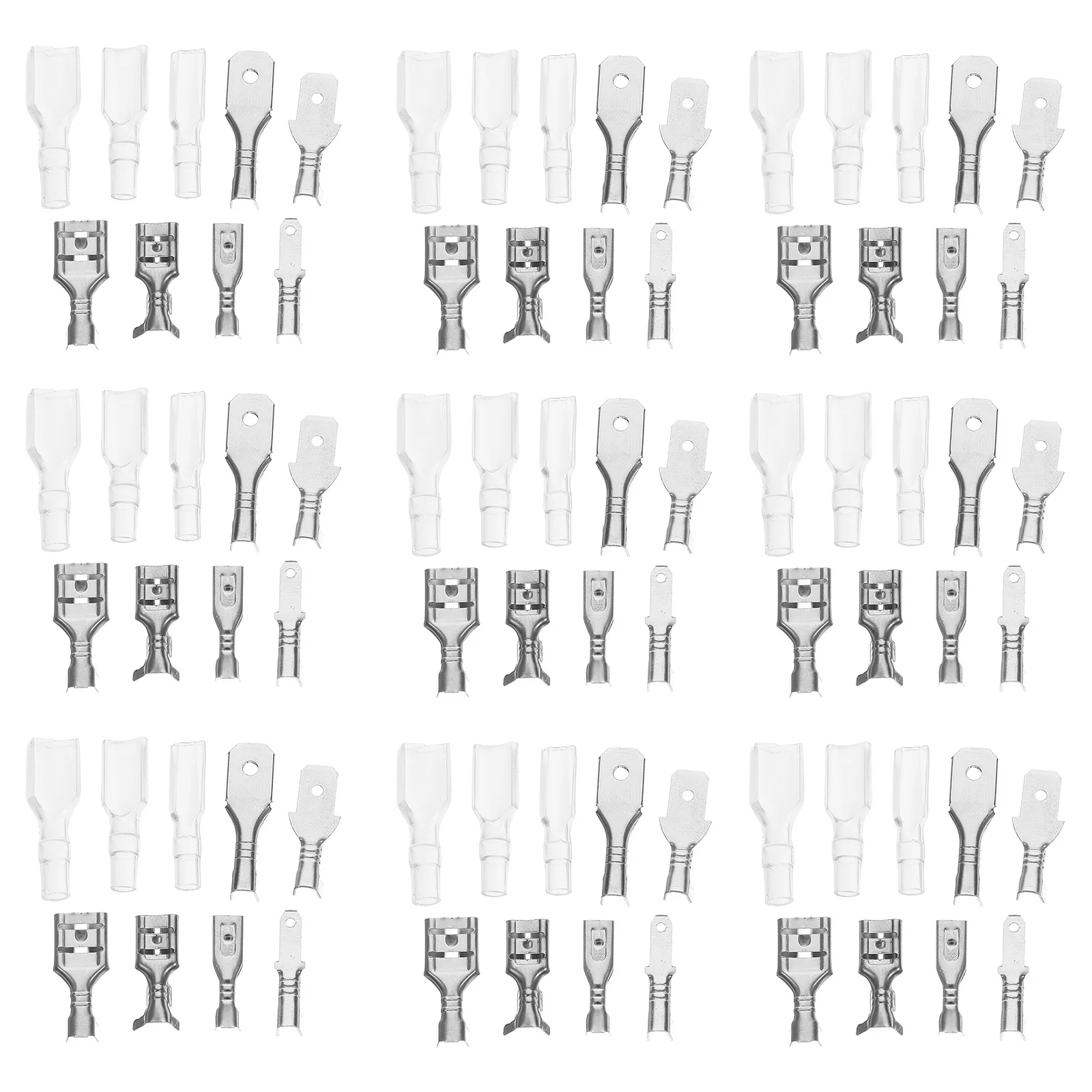 

270Pcs Waterproof Crimp Wire Terminal Spade Connector Kit Quick Splice Electrical Insulated Connectors for Wiring