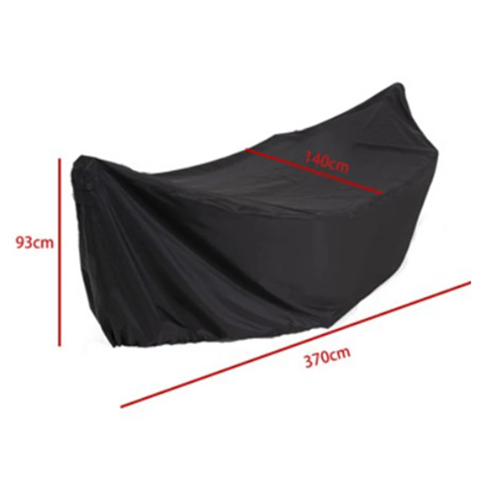 370*140*93cm Sun Rain Dust Protection Hummock Cover With Straps Adjustable Buckle Easy Installation Elastic Hem UV Protection