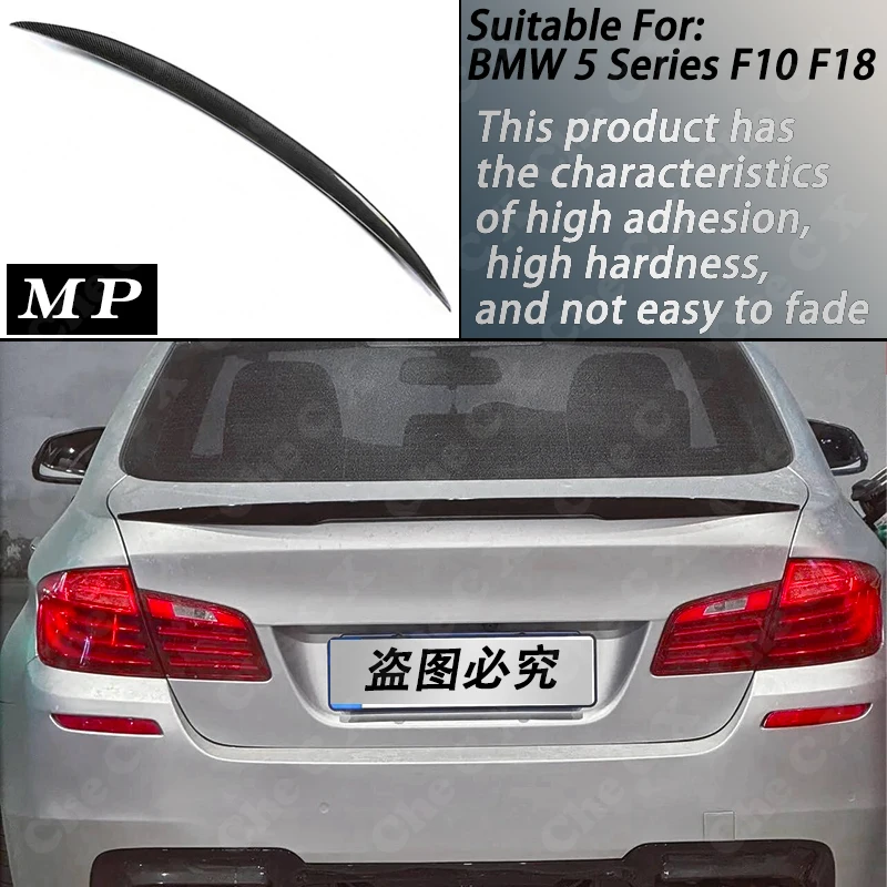 

For BMW 5 Series F10 F18 520i 528i 535i 530i 525i 2010-2017 MP PSM Style Rear Trunk Lid Car Carbon Fiber Spoiler Wings Tuning