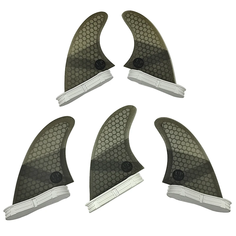 ครีบกระดานโต้คลื่น UK2.1 5ชิ้น/เซ็ต Quad Fins Quilhas UPUSRF FCSⅡ Fins Honeycomb Multicolor Sup อุปกรณ์เสริมท่องครีบ