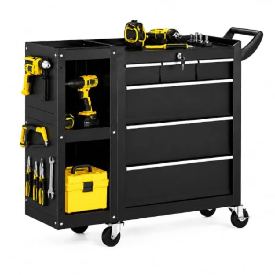 Rolling Tool Chest, 6-Drawers Assembled Tool Box