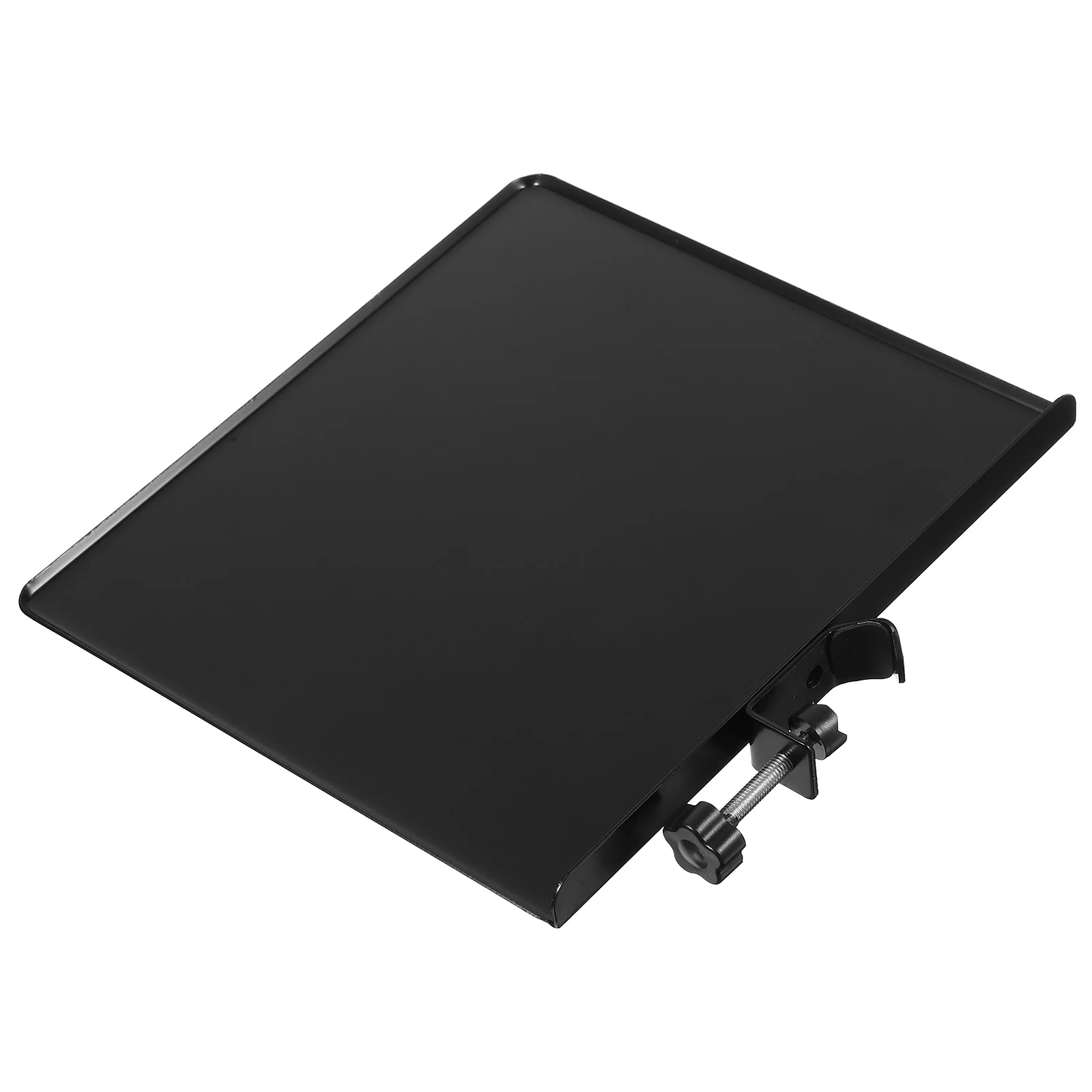 

Mic Stand Tray Black Metal Large Sound Card Holder Clamp Rack Broadcast Shelf Storage Accessory Sturdy Material Easy Clean