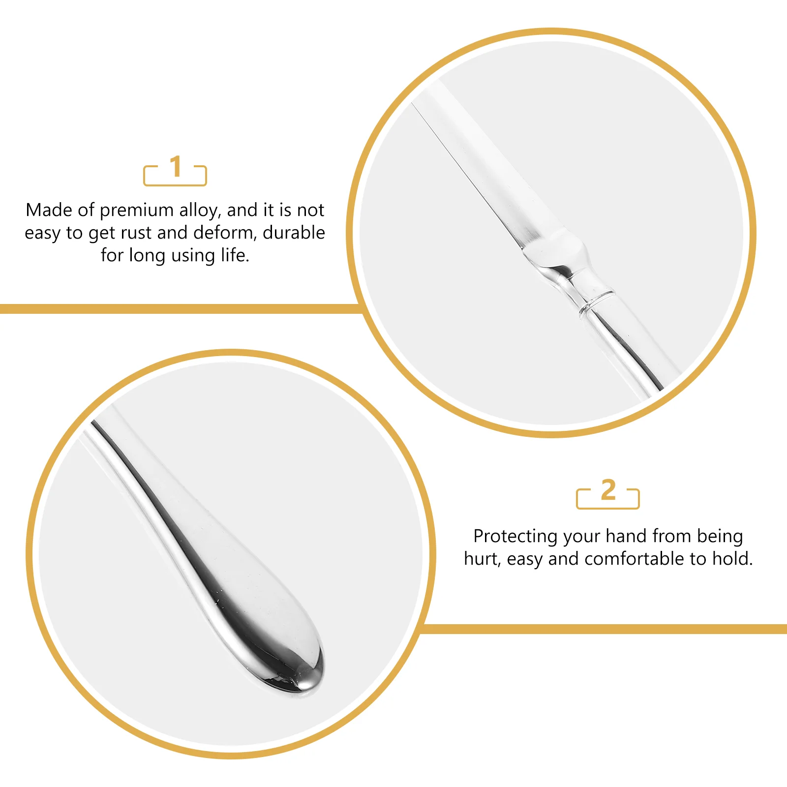 Rust-resistant Letter Opener Envelope Slitter Metal Practical Package Alloy Protective Handle Travel