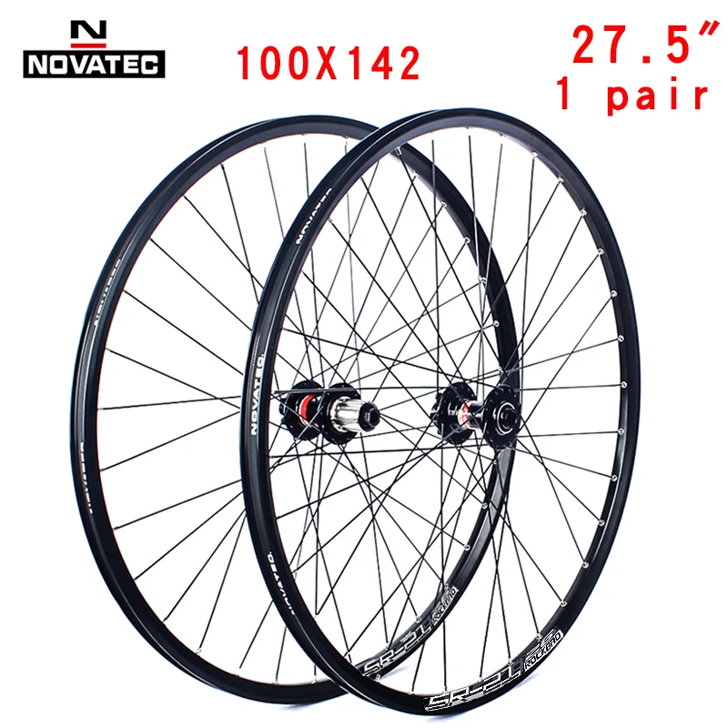 Novatec 26/27.5/29 inch mountainbike wielset D041/D442 15X100/110 12X142/148 7-11 speed 32H schijfrem Thru MTB fietswiel