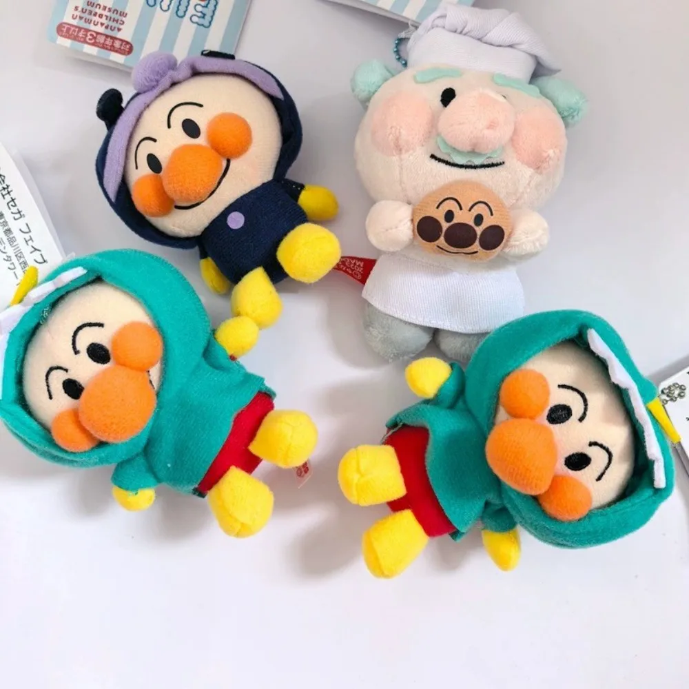 Anpanman Baikinman Jam's Uncle Soft Plush Filling Doll Keychain Backpack In-Vehicle Hanging Ornaments Friend's Birthday Gifts