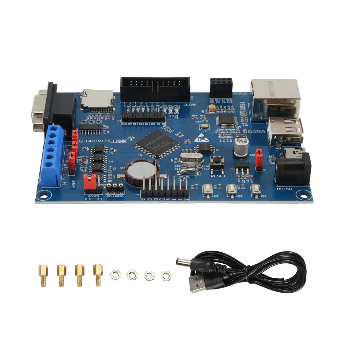 DT60 1Set Industrial Control Development Board STM32F407VET6 Learning 485 Dual CAN Ethernet Internet of Things STM32