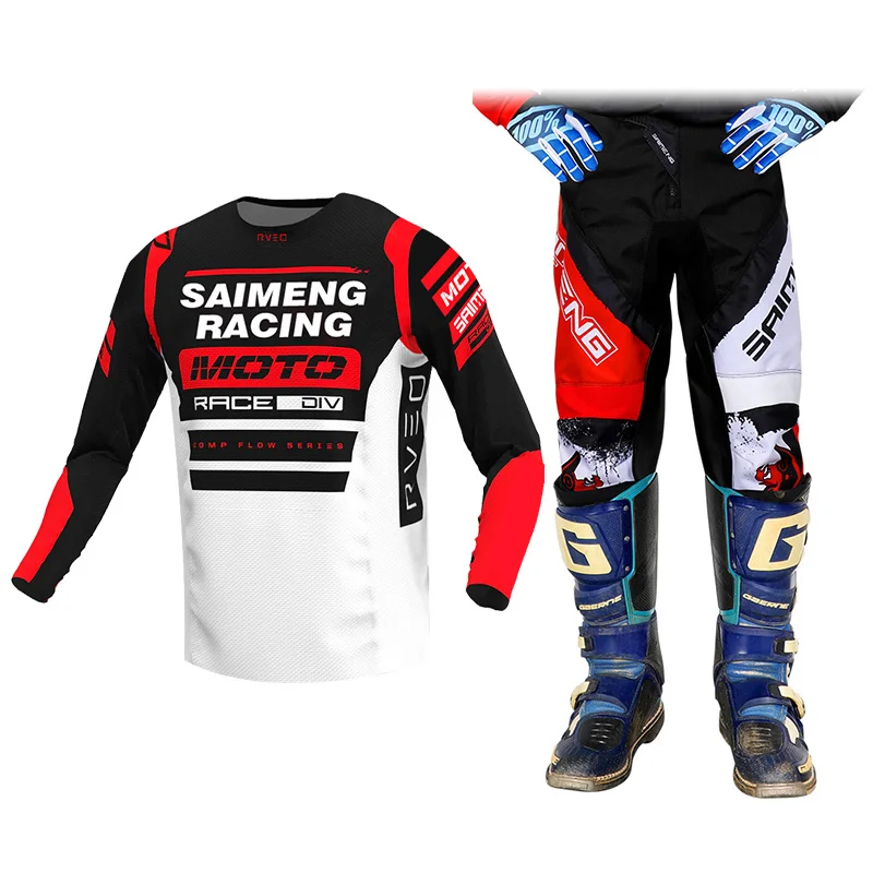 

Youth Jersey Pant Combo for Kids MX Motocross Gear Set Children Racing Suit Off-road MTB 5 6 7 8 9 10 11 12 13 14 15 years old