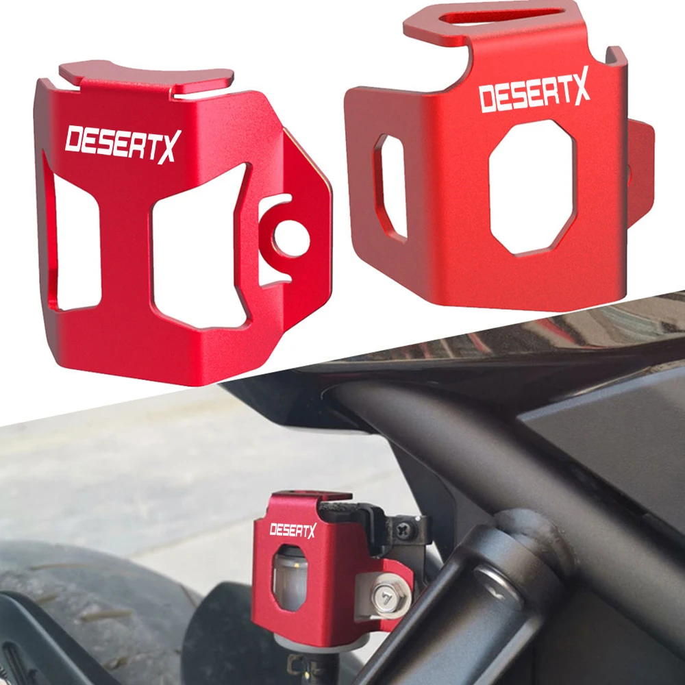 

Motorcycle Rear Brake Fluid Reservoir Oil Cup Cover Protector For Ducati DesertX DESERTX Desert X DESERT-X 2022 2023 2024 2025