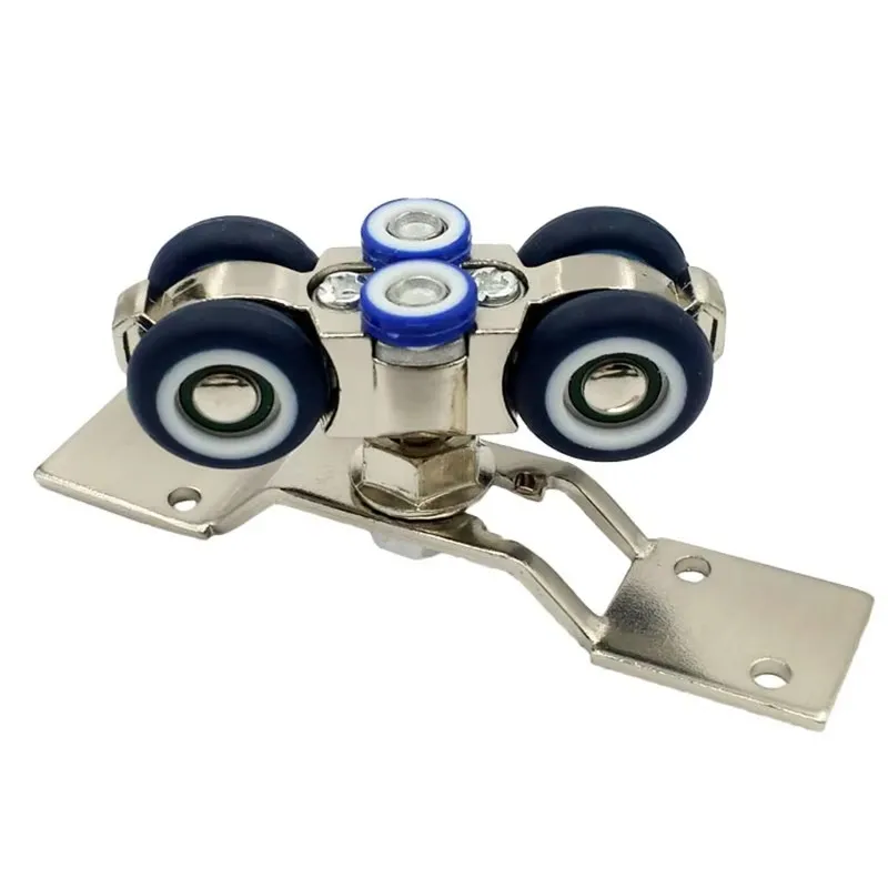 Lightweight Sliding Door Roller 4 Wheels Folding Door Hanging Wheels Track Pulley for Furniture Fittings