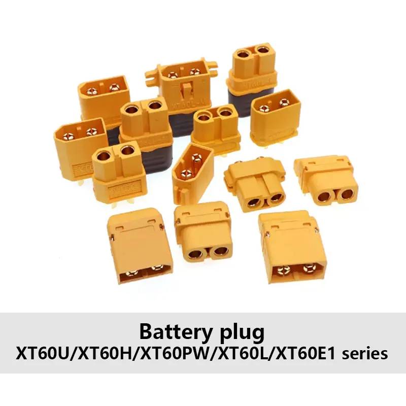 Spina della batteria di alimentazione dell'aeroplano modello XT60 spina serie XT60U/XT60H/XT60PW/XT60L/XT60E1