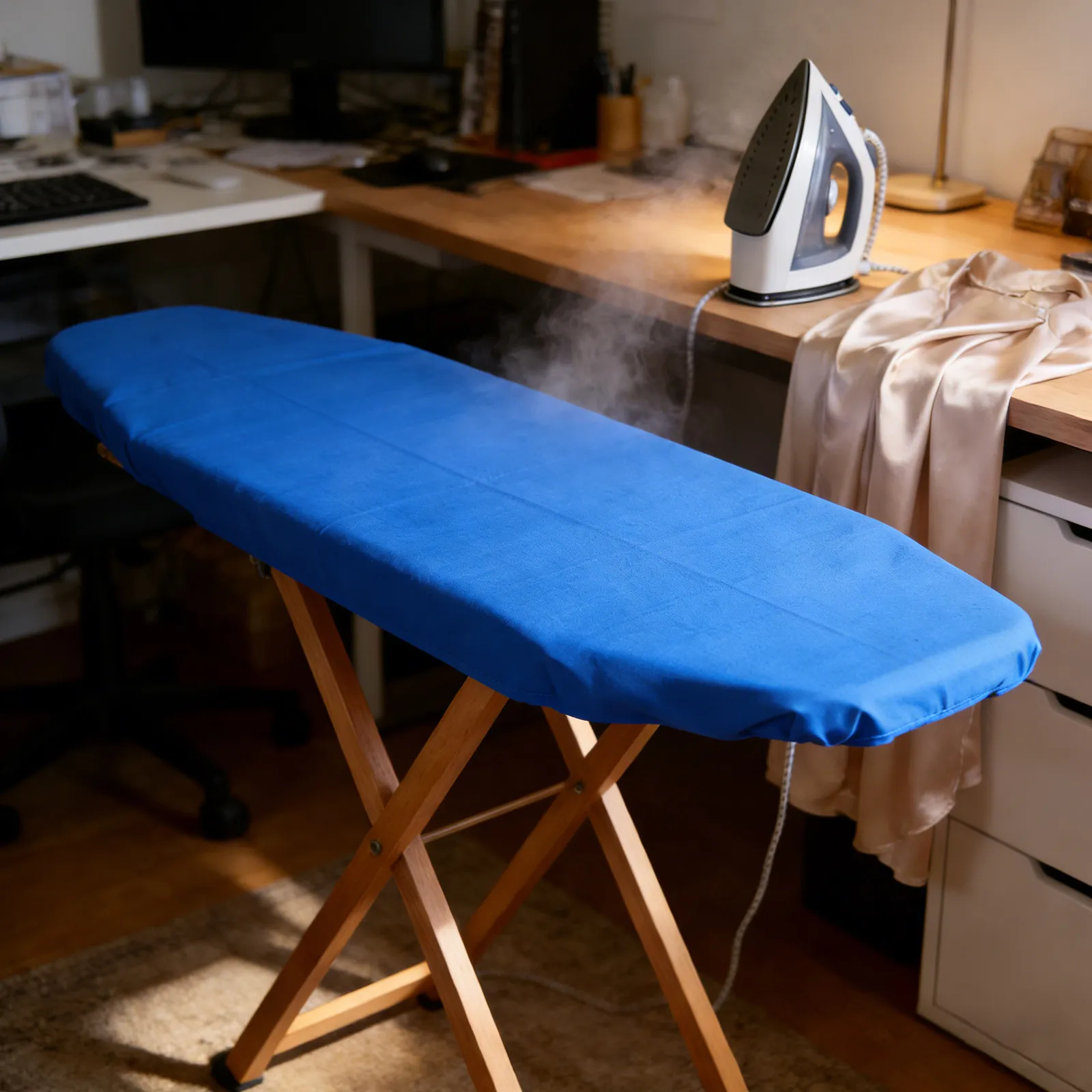 Tabletop Ironing Board Cover Heat Resistant Quilted Insulating Pad Scald Protective Cloth Home Laundry 58.95x31.44