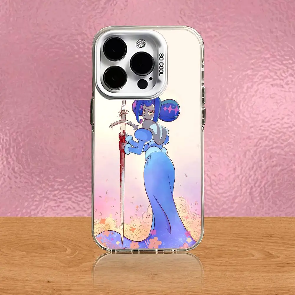 حافظة هاتف K-Knights of G-GuinevereS لهاتف iPhone 17,16,15,14,13,12,11,Pro,Max,Plus,Air,Mini,SE4 غطاء أبيض غير لامع مقاوم للصدمات