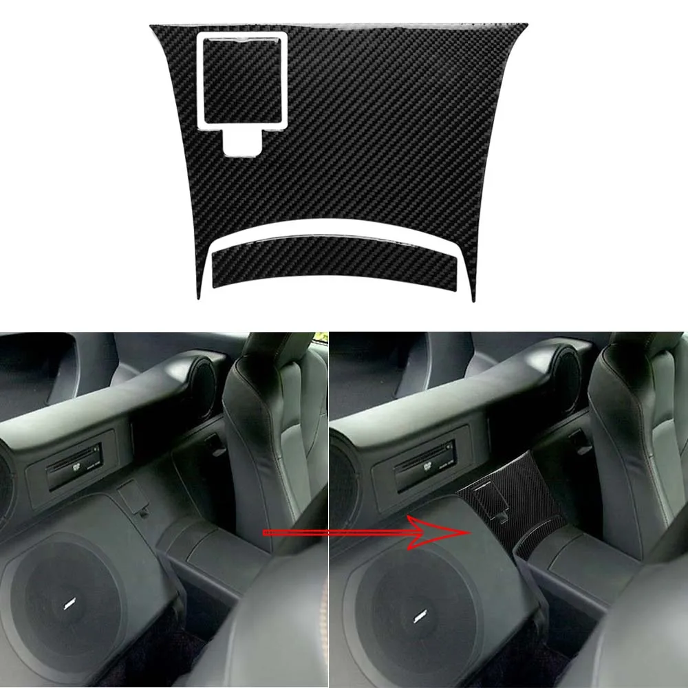 

Carbon Fiber Rear Center Console Panel Cover Sticker Gear Shift For 350Z 06-09