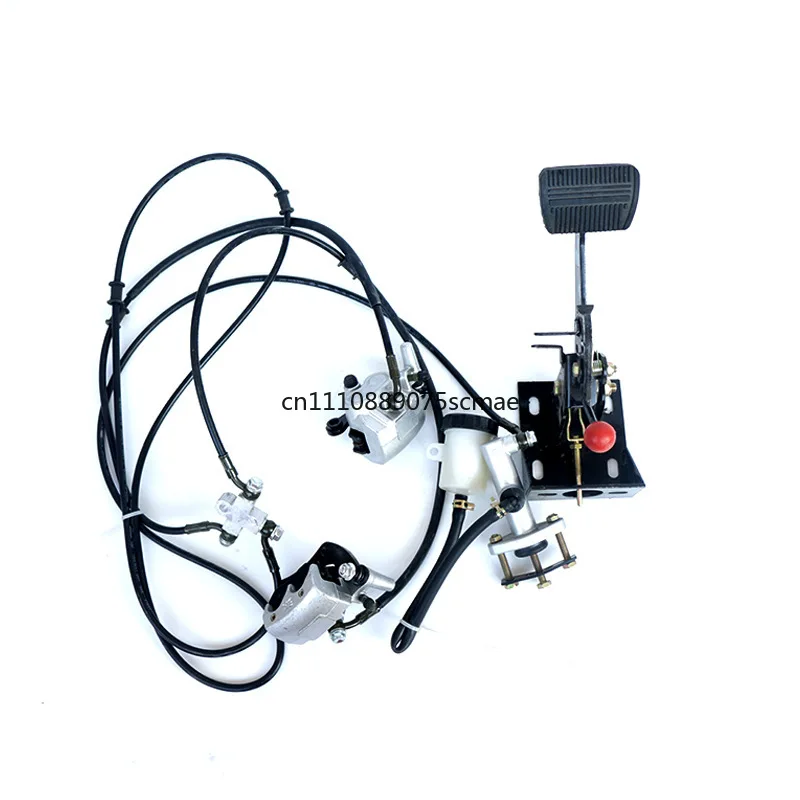 

Electric tricycle one-to-two disc handbrake brake pump assembly four-wheel brake pump rear axle four-wheel modification kit