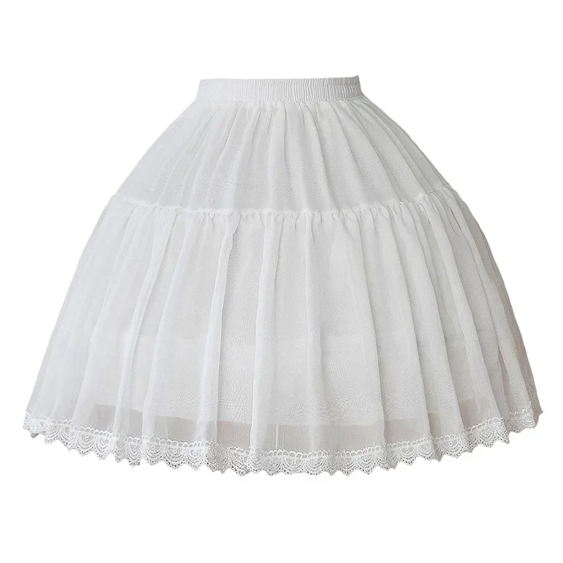 Fishbone Crinoline Lolita Lolita Gauze Skirt Super Fluffy Violence Soft Veil Short Pettiskirt Underdress