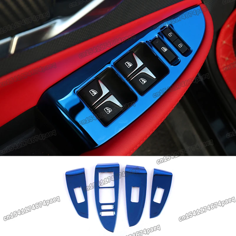 carbon fiber car window switch panel trims decoration for changan unit 2020 2021 2022 2023 uni-t accessories interior styling