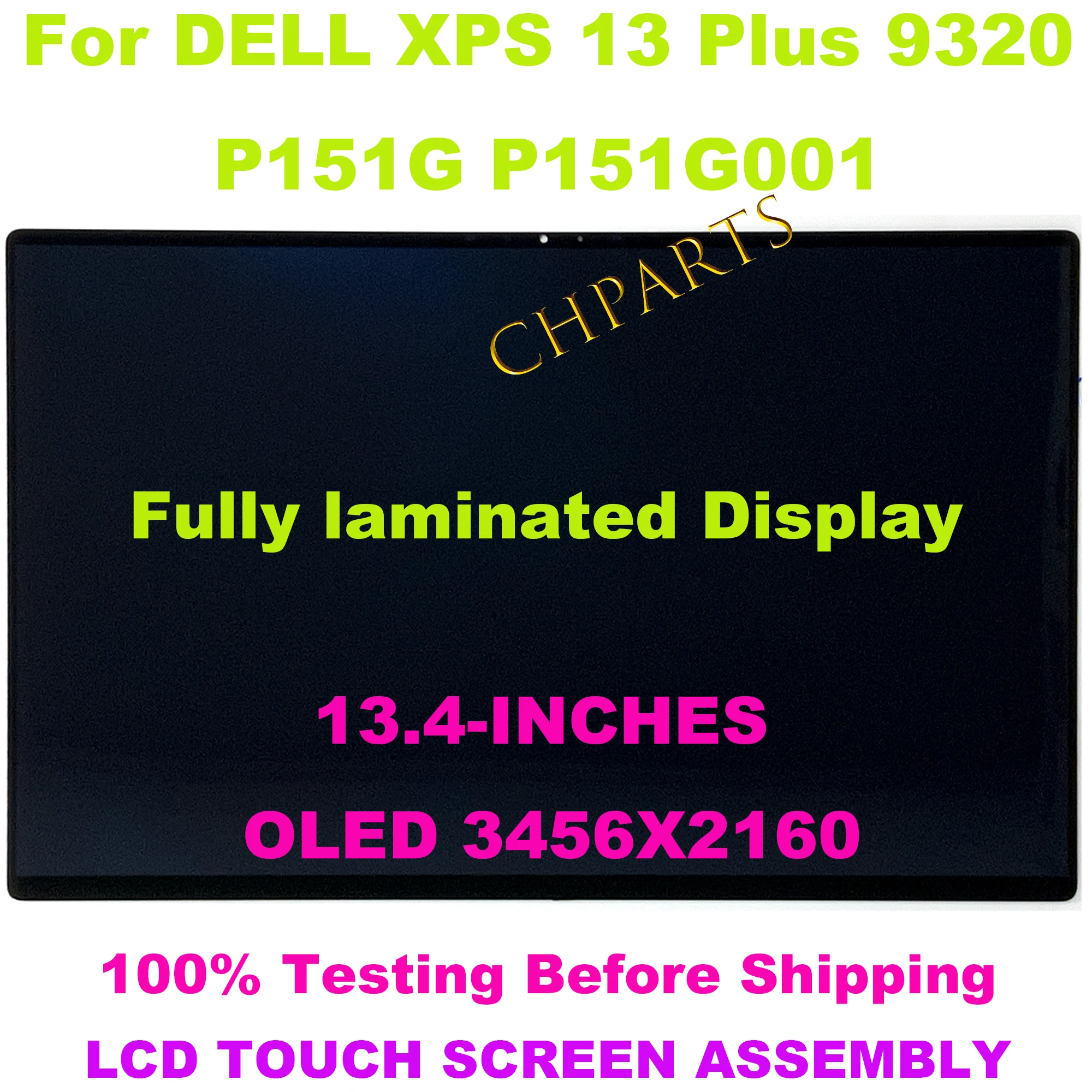 Imagem -02 - Conjunto de Substituição do Painel do Tela Táctil Lcd Dell Xps 13 Plus 9320 P151 P151g001 13.4 3456x2160 Oled