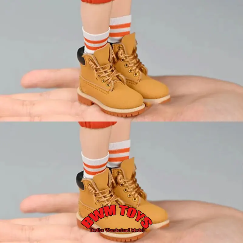 

1/6 Scale Female Figure Accessory US Marine Corps Combat Boots High Top Canvas Boots Hollow Inside Model for 12'' Action Figure