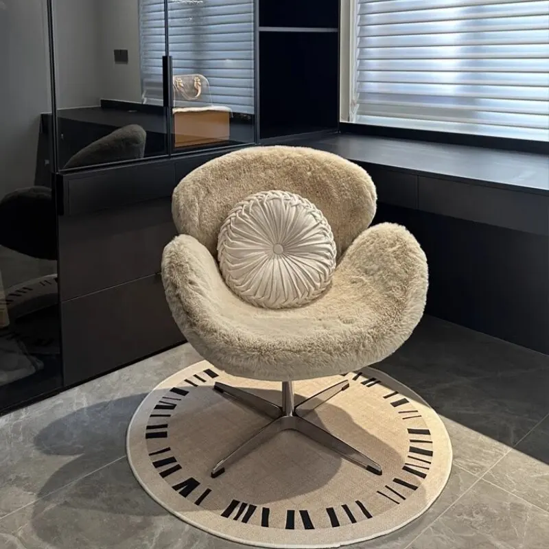Upgrade Wheels Makeup Vanity Chair Nordic White Narrow Designer Makeup Vanity Chair Comfy Silla Tocador Bedroom Furniture