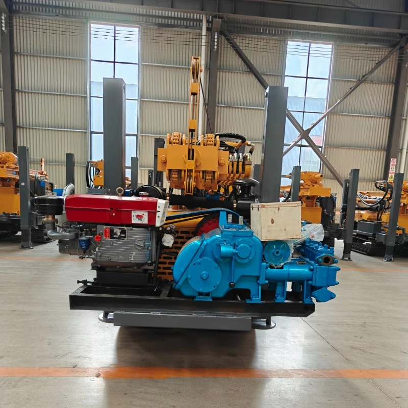 

High Quality Water Well Drilling Rig Machine 150m Portable Wheel Type Pneumatic Water Well Drilling Rig Mining Drill Rig for US